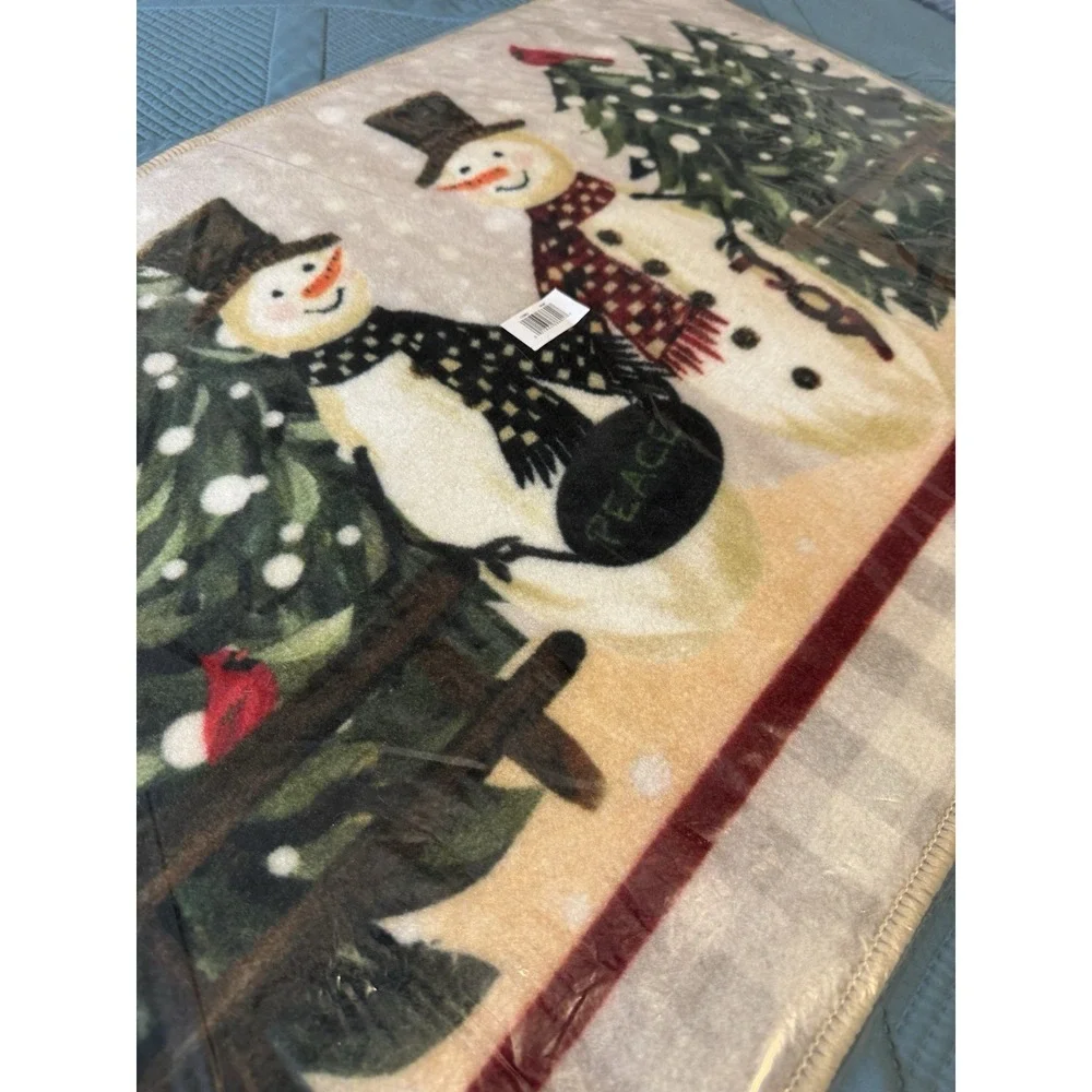 Avanti Home Christmas Snowman Bath Mat